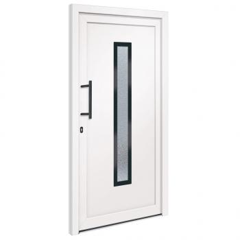 Haustür Weiß 108x208 cm PVC