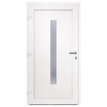 Haustür Weiß 108x208 cm PVC