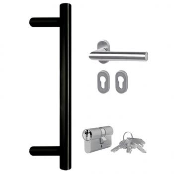 Haustür Weiß 108x208 cm PVC