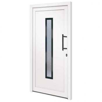 Haustür Weiß 108x208 cm PVC