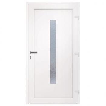 Haustür Weiß 108x208 cm PVC