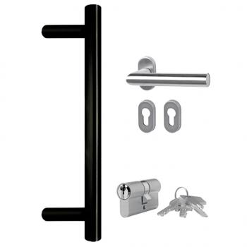 Haustür Weiß 108x208 cm PVC