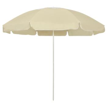 ARDEBO.de - Strandschirm Sandgelb 240 cm