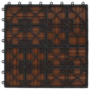 22 Stk. Terrassenfliesen 30 x 30 cm 2 qm WPC Braun