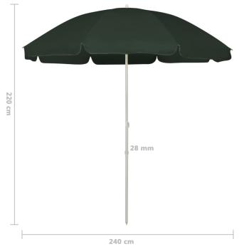 Strandschirm Grün 240 cm