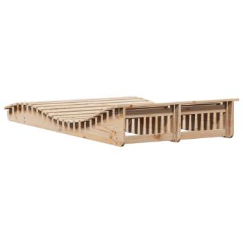 Sonnenliege 205x110x31,5 cm Massivholz Kiefer