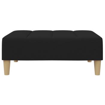 Fußhocker Schwarz 77x55x31 cm Stoff