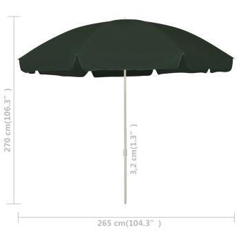 Strandschirm Grün 300 cm