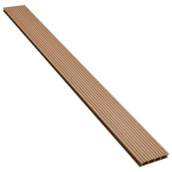 WPC Hohlkammer Terrassendielen mit Zubehör 26 m² 2,2 m Teak