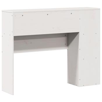 Kopfteil mit Stauraum Weiß 75 cm Massivholz Kiefer