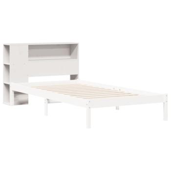 Kopfteil mit Stauraum Weiß 75 cm Massivholz Kiefer