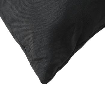 Sofakissen 4 Stk. Schwarz 50x50 cm Stoff