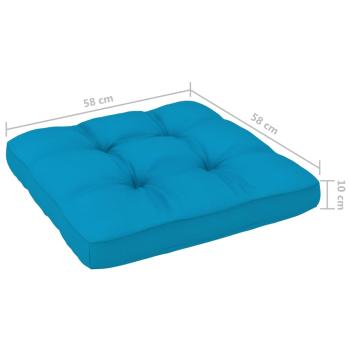 4-tlg. Paletten-Lounge-Set mit Kissen Imprägniertes Kiefernholz