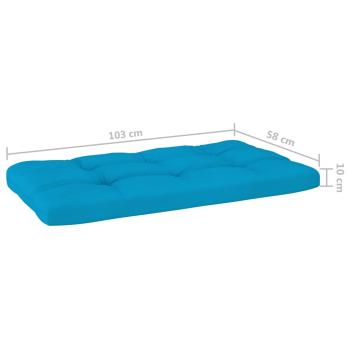 4-tlg. Paletten-Lounge-Set mit Kissen Imprägniertes Kiefernholz