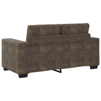 Set aus 2 Dunkelgrau Polyesterstoff Groß Langlebig Sofa Set