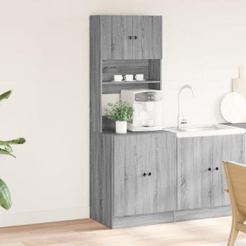Küchenschrank Grau Sonoma 60x50x180 cm Holzwerkstoff