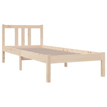 Massivholzbett ohne Matratze 75x190 cm