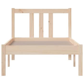 Massivholzbett ohne Matratze 75x190 cm