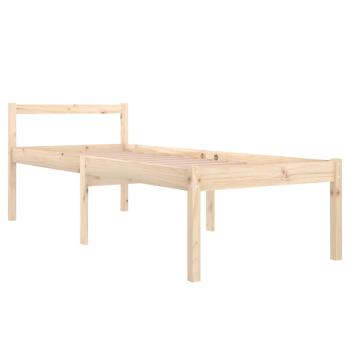 Seniorenbett 90x200 cm Massivholz Kiefer