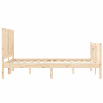 Massivholzbett ohne Matratze 120x200 cm Kiefernholz