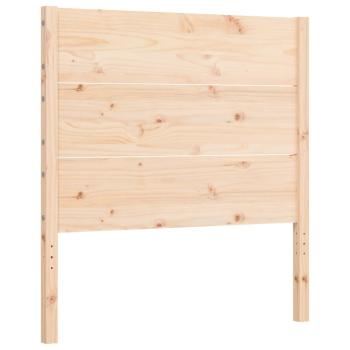 Massivholzbett mit Kopfteil 90x200 cm