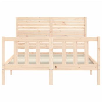 Massivholzbett ohne Matratze 140x200 cm Kiefernholz