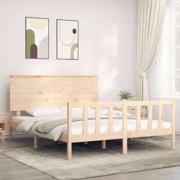 ARDEBO.de - Massivholzbett ohne Matratze 160x200 cm Kiefernholz