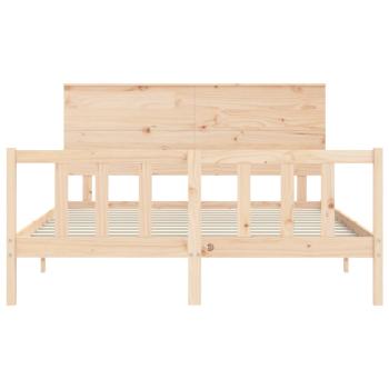 Massivholzbett ohne Matratze 160x200 cm Kiefernholz