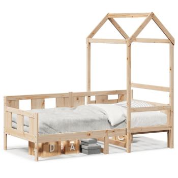 Tagesbett mit Dach 90x200 cm Massivholz Kiefer