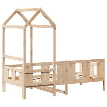 Tagesbett mit Dach 90x200 cm Massivholz Kiefer