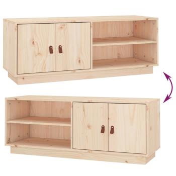 TV-Schrank 105x34x40 cm Massivholz Kiefer