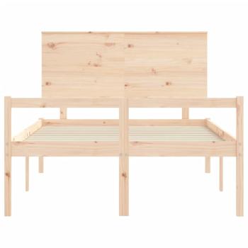 Seniorenbett mit Kopfteil 140x200 cm Massivholz