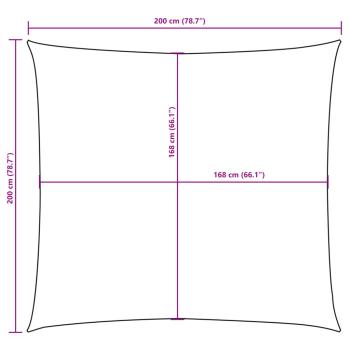 Sonnensegel Oxford-Gewebe Quadratisch 2x2 m Rot