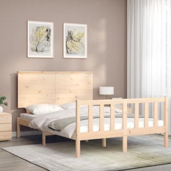 Massivholzbett ohne Matratze 140x200 cm Kiefernholz