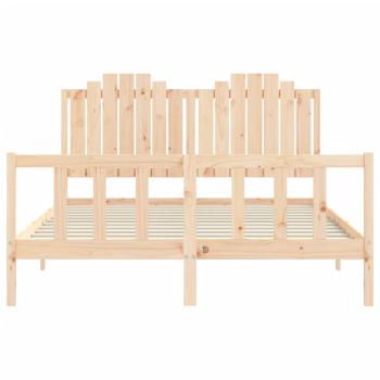 Massivholzbett ohne Matratze 160x200 cm Kiefernholz