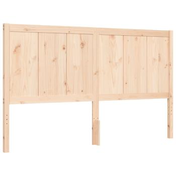Massivholzbett mit Kopfteil