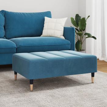 Fußhocker Blau 77x55x31 cm Samt