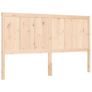 Massivholzbett mit Kopfteil