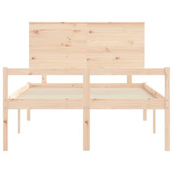 Seniorenbett mit Kopfteil 140x190 cm Massivholz