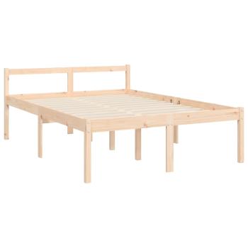 Seniorenbett mit Kopfteil 140x190 cm Massivholz