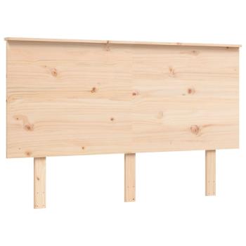 Seniorenbett mit Kopfteil 140x190 cm Massivholz