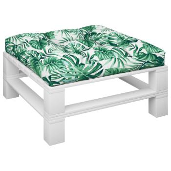 Palettensofa-Kissen Blattmuster 70x70x12 cm