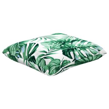 Sofakissen 4 Stk. Blattmuster 60x60 cm Stoff