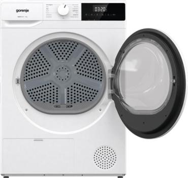 Gorenje DHNE72 EEK: D 7 kg Wärmepumpentrockner, 59,5 cm breit, 15 Programme, TwinAir, AutoDrain, Kindersicherung, weiß
