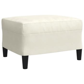 4-tlg. Sofagarnitur mit Kissen Creme Samt