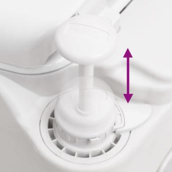 Camping-Einbautoilette Weiß 24+17 L HDPE & Emaille