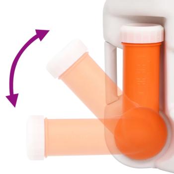 Camping-Einbautoilette Weiß 24+17 L HDPE & Emaille