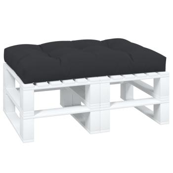 ARDEBO.de - Palettenkissen Schwarz 120x80x12 cm Stoff