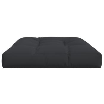 Palettenkissen Schwarz 120x80x12 cm Stoff