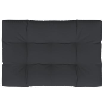 Palettenkissen Schwarz 120x80x12 cm Stoff